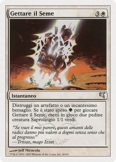 Seed Spark Italian Gettare il Seme Magic Encyclopedia 2005 (Salvat/Hachette) Magic card