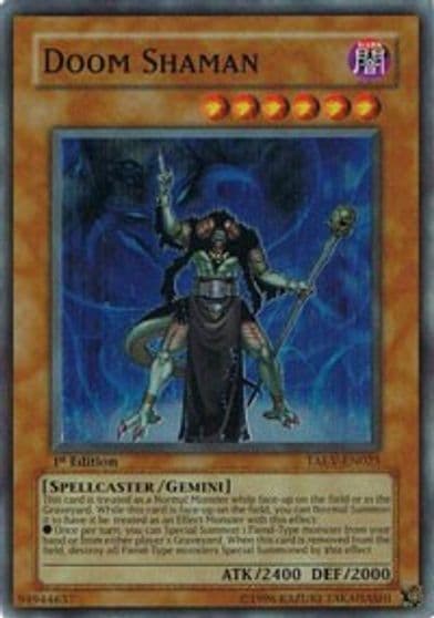 Doom Shaman Tactical Evolution Yu-Gi-Oh! card
