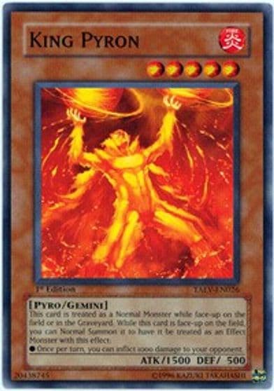 King Pyron Tactical Evolution Yu-Gi-Oh! card