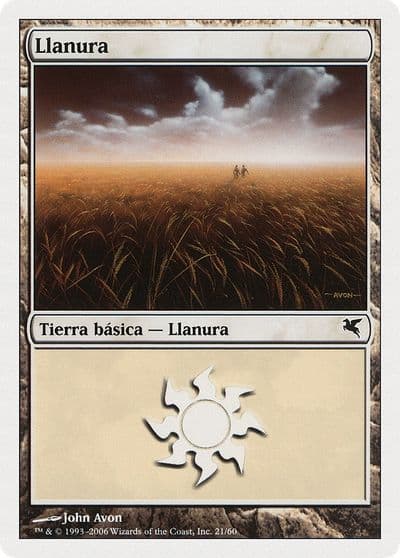 Plains Spanish Llanura C21 Magic Encyclopedia 2005 (Salvat/Hachette) Magic card