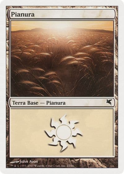 Plains Spanish Llanura J23 Magic Encyclopedia 2005 (Salvat/Hachette) Magic card