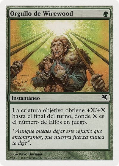 Wirewood Pride Spanish Orgullo de Wirewood B32 Magic Encyclopedia 2005 (Salvat/Hachette) Magic card
