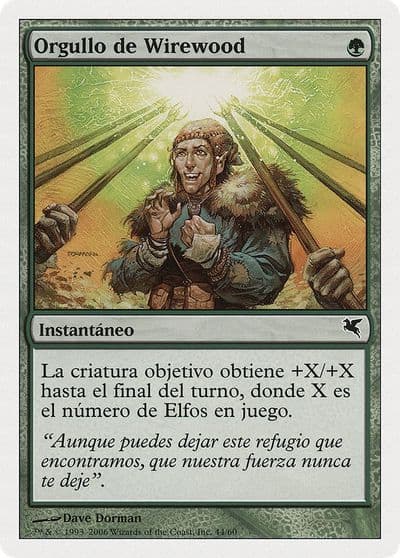 Wirewood Pride Spanish Orgullo de Wirewood B44 Magic Encyclopedia 2005 (Salvat/Hachette) Magic card