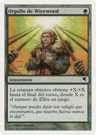 Wirewood Pride Spanish Orgullo de Wirewood B55 Magic Encyclopedia 2005 (Salvat/Hachette) Magic card