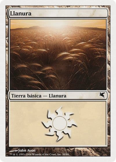 Plains Spanish Llanura C56 Magic Encyclopedia 2005 (Salvat/Hachette) Magic card