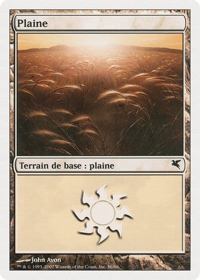 Plains French Plaine C56 Magic Encyclopedia 2005 (Salvat/Hachette) Magic card