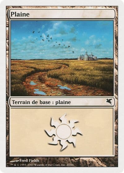 Plains French Plaine C20 Magic Encyclopedia 2005 (Salvat/Hachette) Magic card
