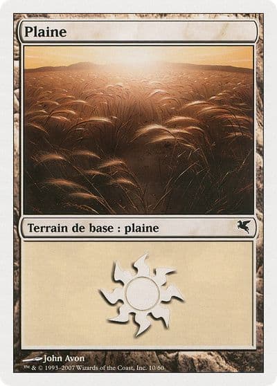Plains French Plaine C10 Magic Encyclopedia 2005 (Salvat/Hachette) Magic card