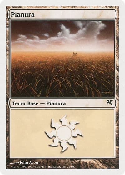 Plains Italian Pianura C21 Magic Encyclopedia 2005 (Salvat/Hachette) Magic card
