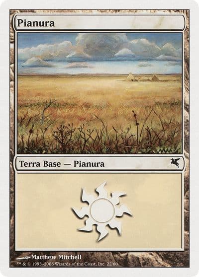 Plains Italian Pianura G22 Magic Encyclopedia 2005 (Salvat/Hachette) Magic card