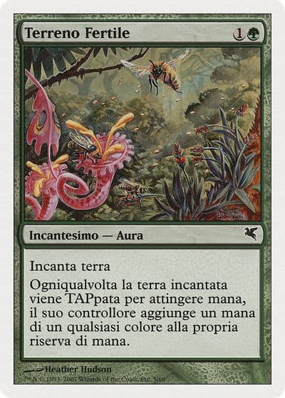 Fertile Ground Italian Terreno Fertile K5 Magic Encyclopedia 2005 (Salvat/Hachette) Magic card
