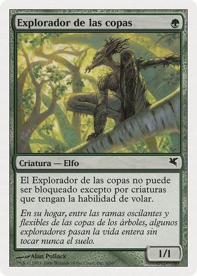 Treetop Scout Spanish Explorador de las copas B6 Magic Encyclopedia 2005 (Salvat/Hachette) Magic card