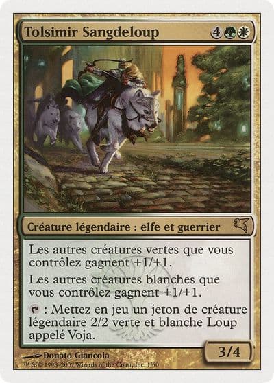 Tolsimir Wolfblood French Tolsimir Sangdeloup Magic Encyclopedia 2005 (Salvat/Hachette) Magic card