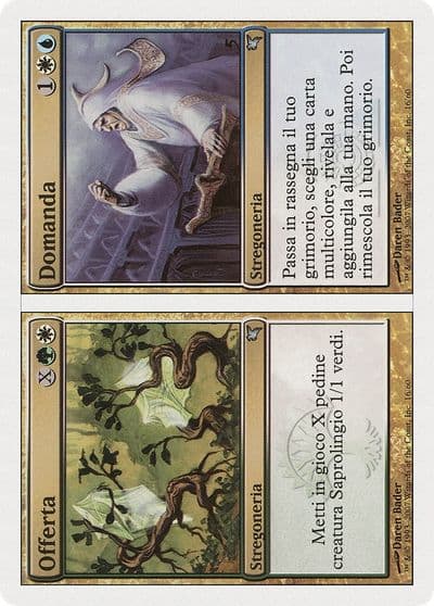 Supply Demand Italian Offerta Domanda J16 Magic Encyclopedia 2005 (Salvat/Hachette) Magic card