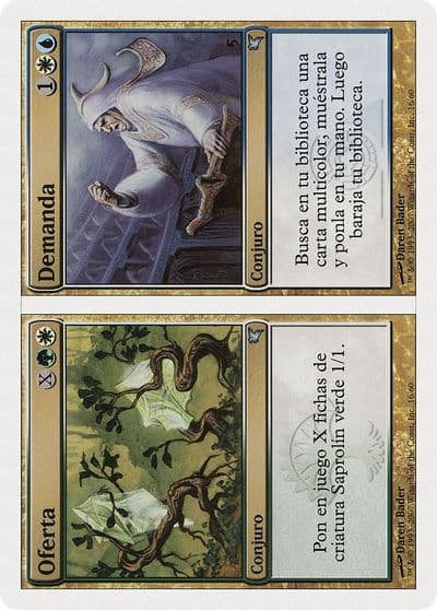 Supply Demand Spanish Oferta Demanda J16 Magic Encyclopedia 2005 (Salvat/Hachette) Magic card