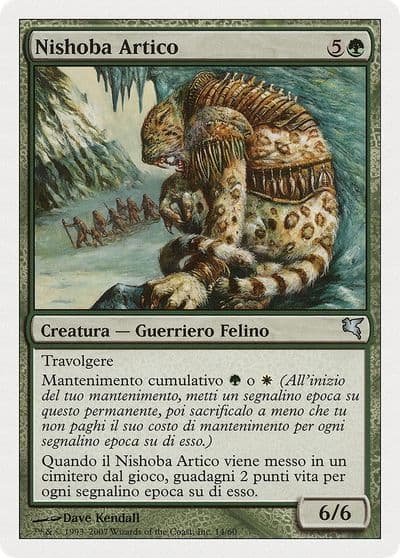 Arctic Nishoba Italian Nishoba Artico L14 Magic Encyclopedia 2005 (Salvat/Hachette) Magic card