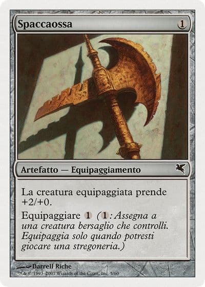Bonesplitter Italian Spaccaossa L5 Magic Encyclopedia 2005 (Salvat/Hachette) Magic card