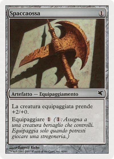 Bonesplitter Italian Spaccaossa L40 Magic Encyclopedia 2005 (Salvat/Hachette) Magic card