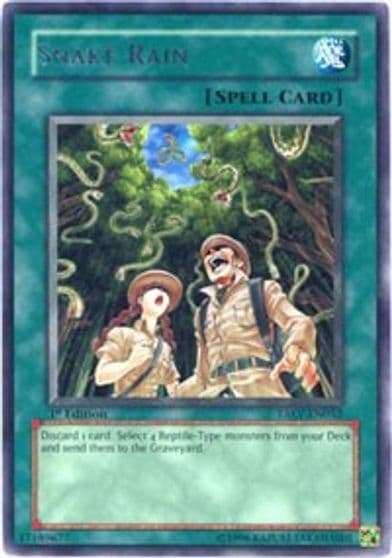 Snake Rain Tactical Evolution Yu-Gi-Oh! card