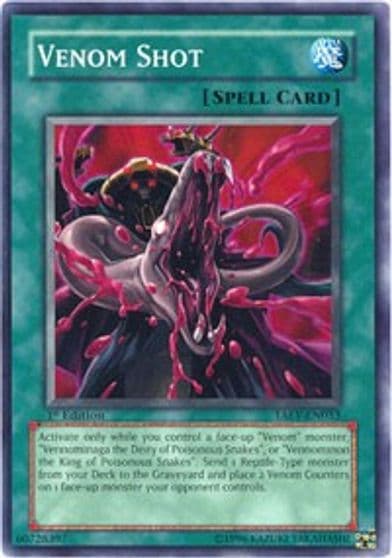 Venom Shot Tactical Evolution Yu-Gi-Oh! card