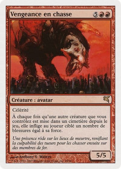 Stalking Vengeance French Vengeance en chasse Magic Encyclopedia 2005 (Salvat/Hachette) Magic card