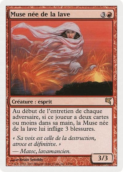 Lavaborn Muse French Muse nee de la lave Magic Encyclopedia 2005 (Salvat/Hachette) Magic card