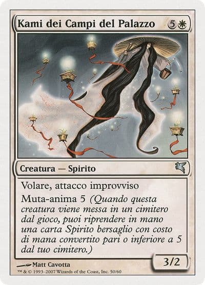 Kami of the Palace Fields Italian Kami dei Campi del Palazzo C50 Magic Encyclopedia 2005 (Salvat/Hachette) Magic card