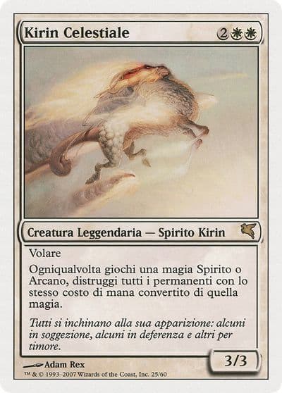Celestial Kirin Italian Kirin Celestiale Magic Encyclopedia 2005 (Salvat/Hachette) Magic card