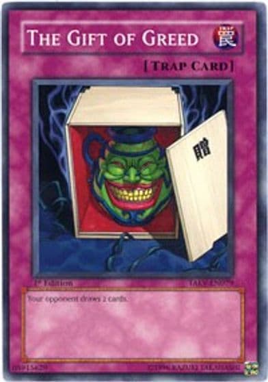 The Gift of Greed Tactical Evolution Yu-Gi-Oh! card