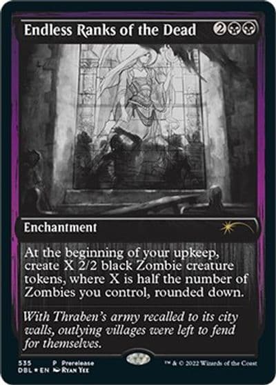 Endless Ranks of the Dead Prerelease Cards Magic card