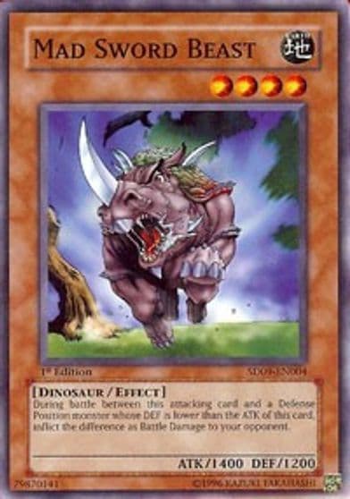 Mad Sword Beast Structure Deck: Dinosaur's Rage Yu-Gi-Oh! card