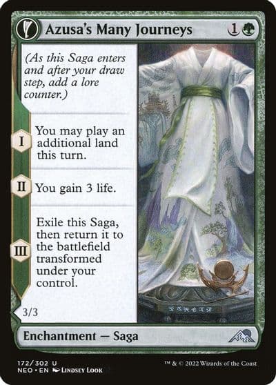 Azusas Many Journeys Kamigawa: Neon Dynasty Magic card