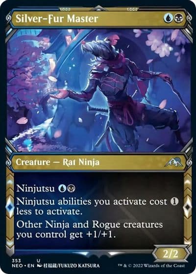 Silver Fur Master Showcase Kamigawa: Neon Dynasty Magic card