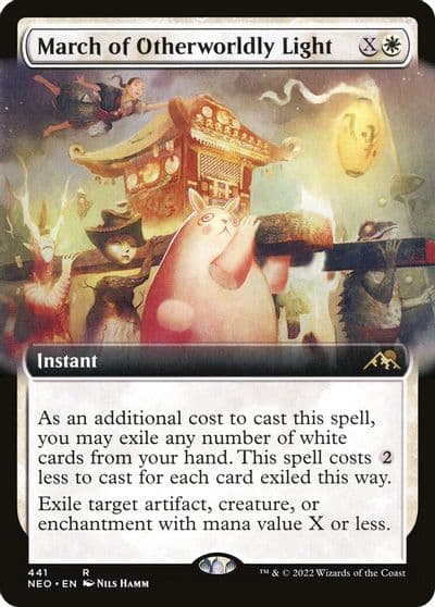 March of Otherworldly Light Extended Art Kamigawa: Neon Dynasty Magic card