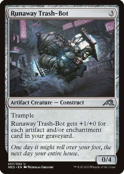 Runaway Trash Bot Kamigawa: Neon Dynasty Magic card