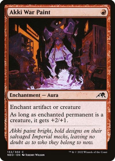 Akki War Paint Kamigawa: Neon Dynasty Magic card