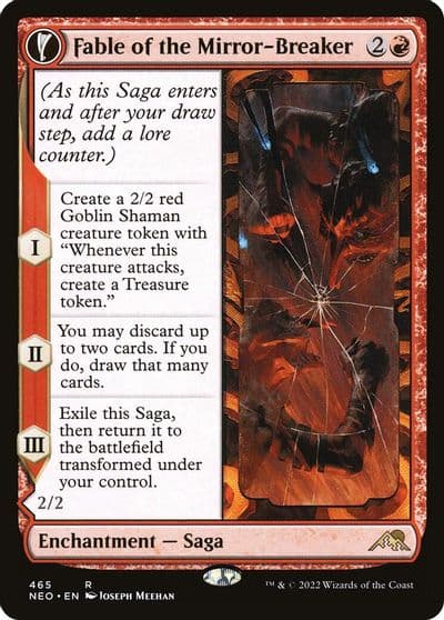 Fable of the Mirror Breaker Extended Art Kamigawa: Neon Dynasty Magic card