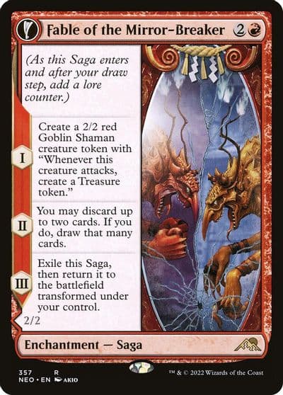 Fable of the Mirror Breaker Showcase Kamigawa: Neon Dynasty Magic card