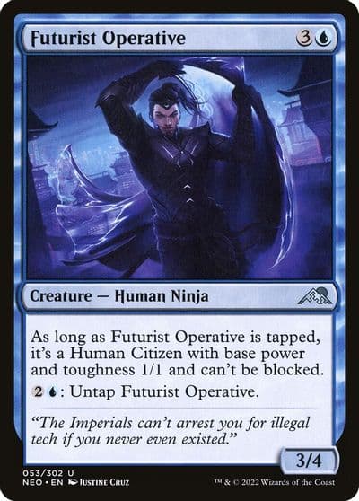 Futurist Operative Kamigawa: Neon Dynasty Magic card