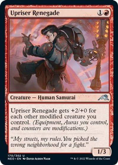 Upriser Renegade Kamigawa: Neon Dynasty Magic card