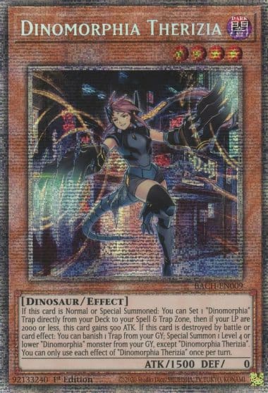 Dinomorphia Therizia Starlight Rare Battle of Chaos Yu-Gi-Oh! card