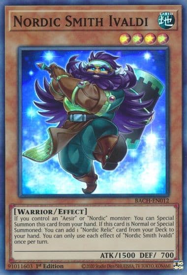 Nordic Smith Ivaldi Battle of Chaos Yu-Gi-Oh! card