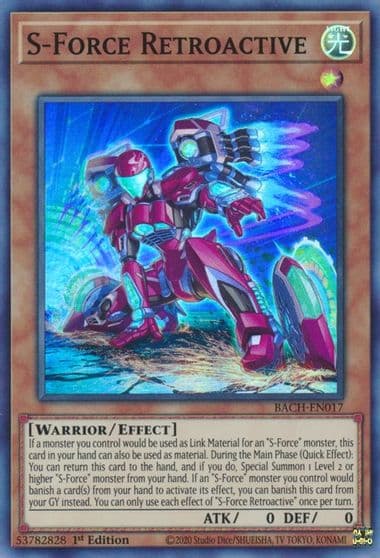 S Force Retroactive Battle of Chaos Yu-Gi-Oh! card
