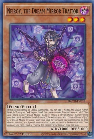 Neiroy the Dream Mirror Traitor Battle of Chaos Yu-Gi-Oh! card
