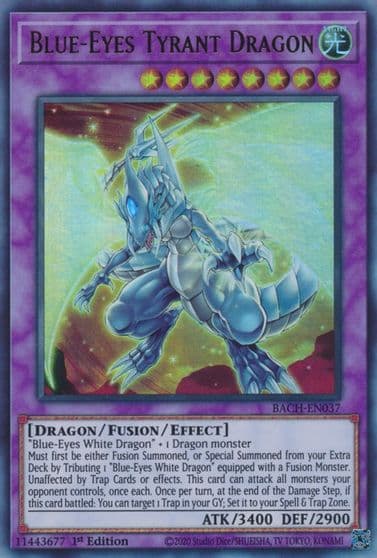 Blue Eyes Tyrant Dragon Battle of Chaos Yu-Gi-Oh! card