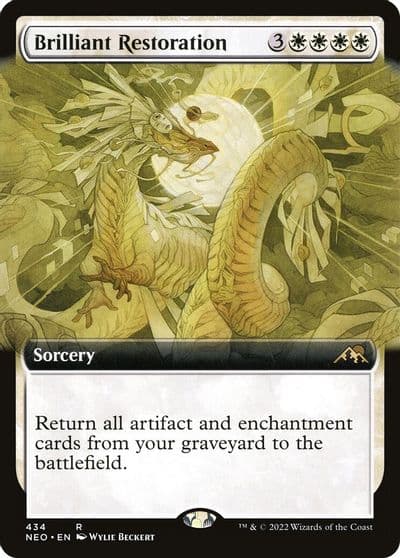 Brilliant Restoration Extended Art Kamigawa: Neon Dynasty Magic card