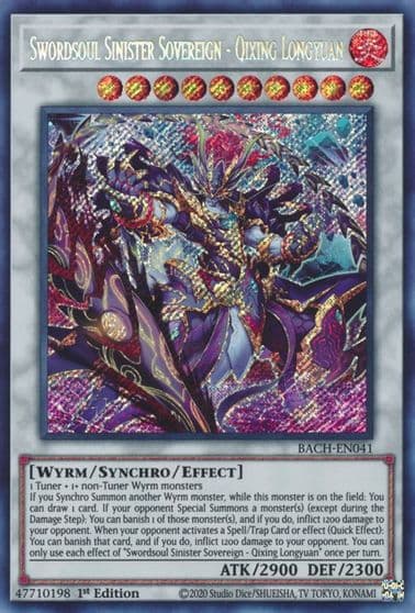 Swordsoul Sinister Sovereign Qixing Longyuan Battle of Chaos Yu-Gi-Oh! card