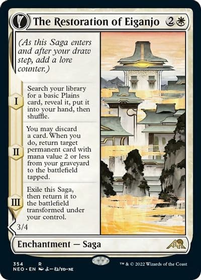 The Restoration of Eiganjo Showcase Kamigawa: Neon Dynasty Magic card