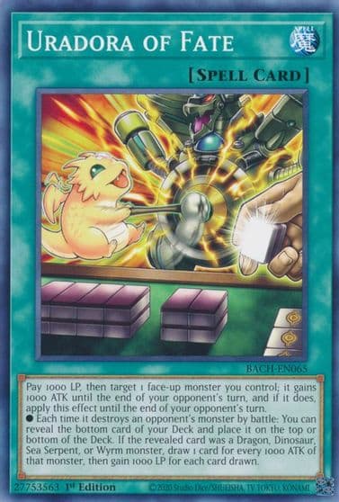 Uradora of Fate Battle of Chaos Yu-Gi-Oh! card