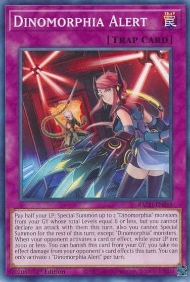 Dinomorphia Alert Battle of Chaos Yu-Gi-Oh! card